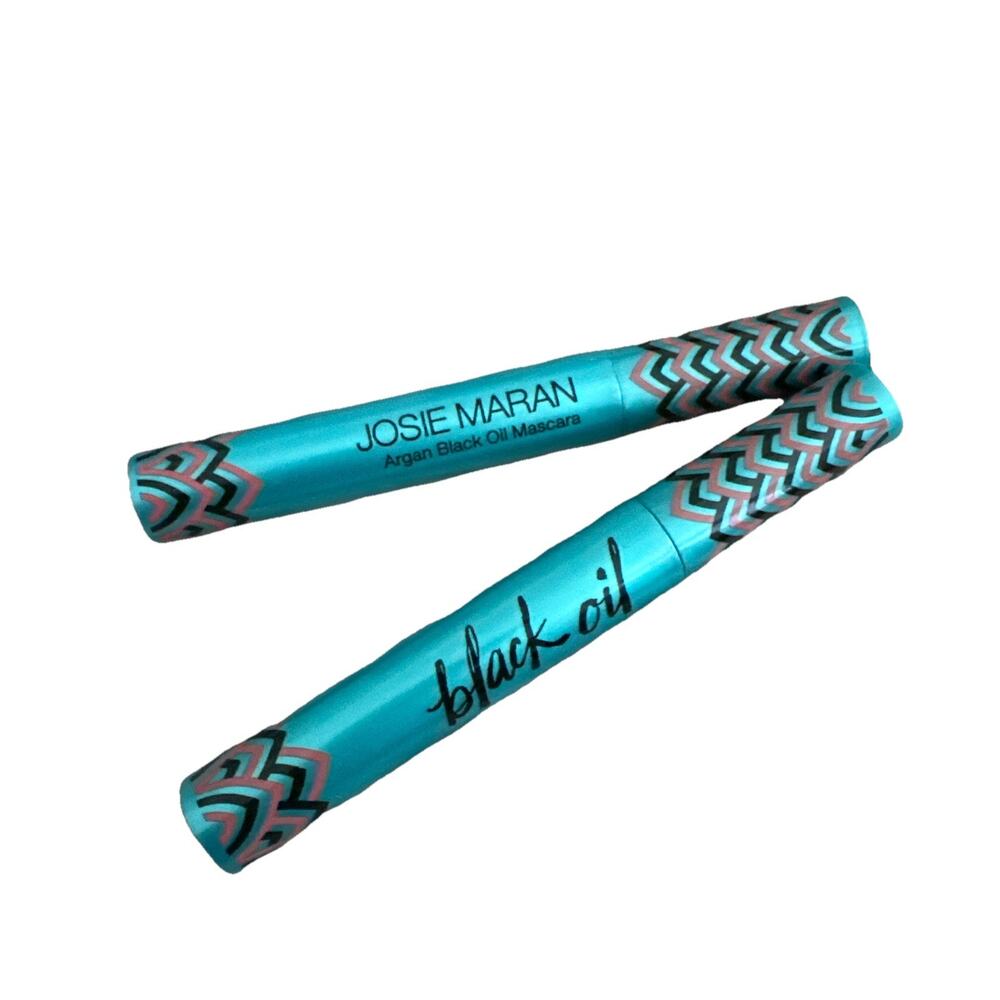LOT OF 2 NEW Josie Maran Argan Black Oil Mascara Black 8ml / 0.27oz Each